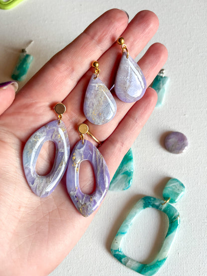 Purple & turquoise gems